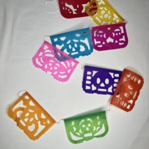 MINI GUIA 1/8 DE PAPEL PICADO DIA DE MUERTOS MULTICOLOR