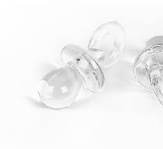 CHUPONES DE ACRILICO TRANSPARENTES